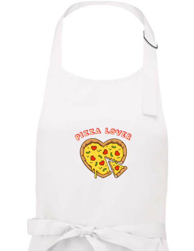 Tablier "Pizza Lover" - White Zoom