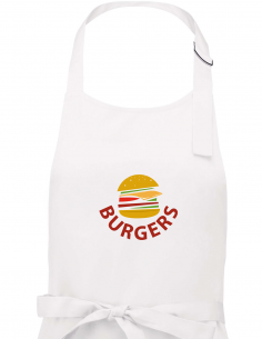 Tablier "Simple Burger" - White Zoom