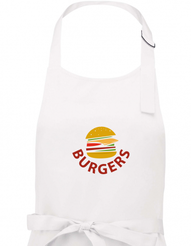 Tablier "Simple Burger" - White Zoom