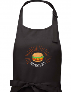 Tablier "Simple Burger" - Black Zoom