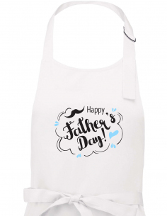 Tablier "Happy Father's Day" - White Zoom
