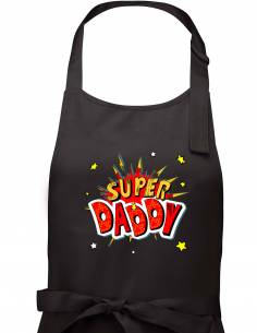 Tablier "Super Daddy" - Black Zoom