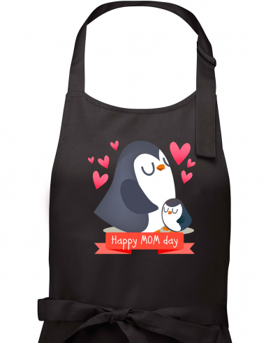 Tablier Pingouin Happy Mom Day
